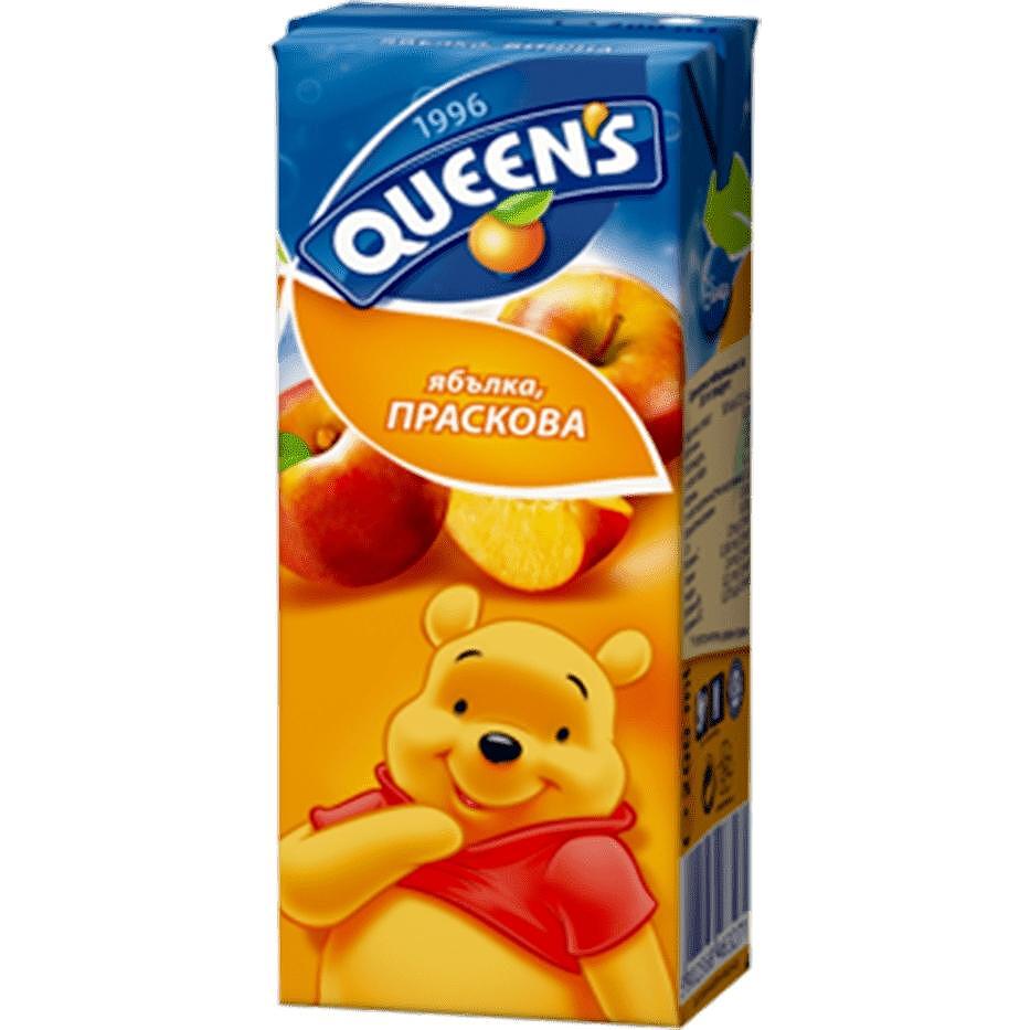 Queen's Disney нектар ябълка и праскова 30% (200 мл)