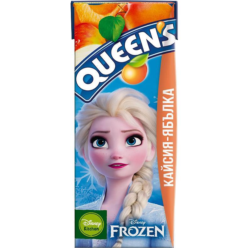 Queen's Disney сок кайсия и ябълка (200 мл)