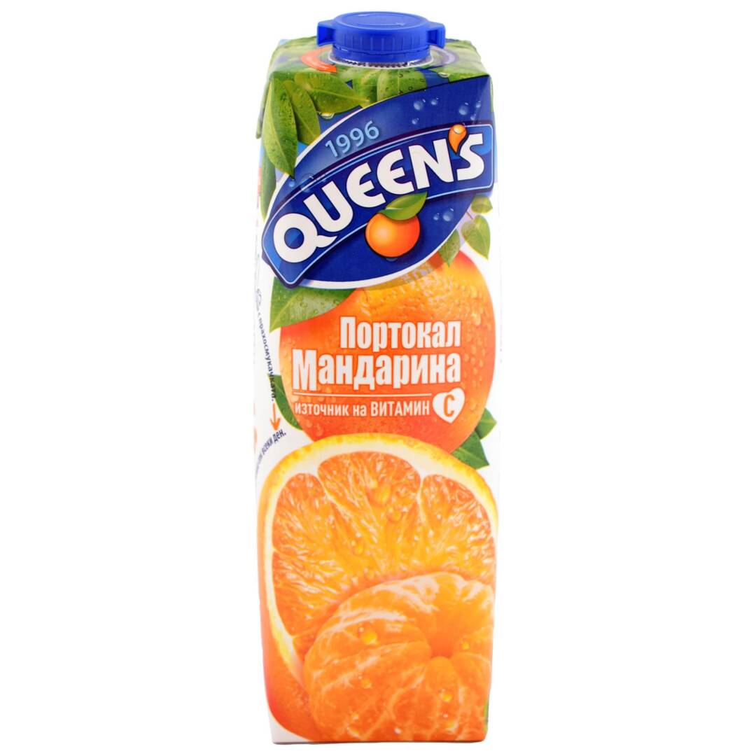 Queen's сок портокал и мандарина (1 л)